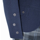 Navy Arrochar Braemar Tweed Jacket Sleeve