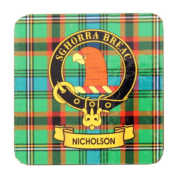 Clan Crest Drink Coaster - Nicholson