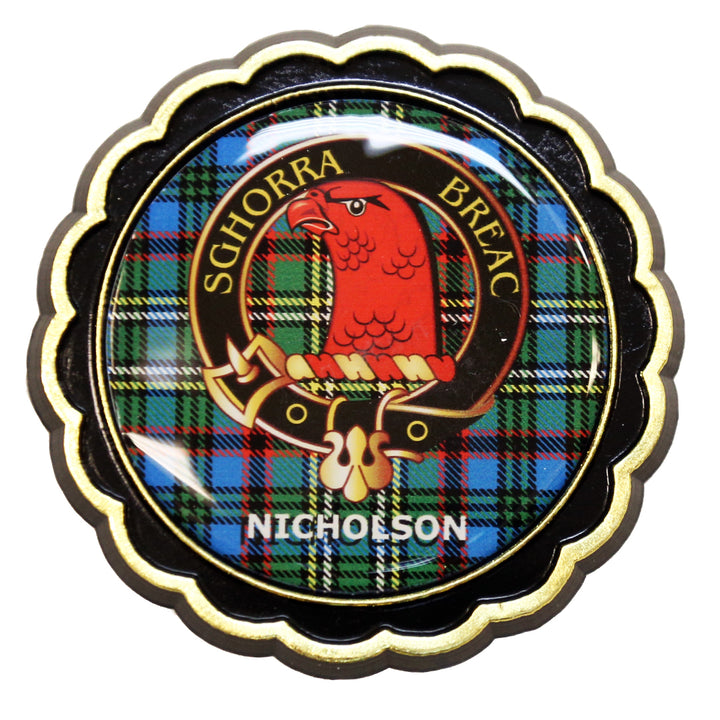 Clan Crest Fridge Magnet - Nicholson