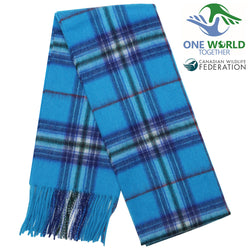 One World Together Lambswool Tartan Scarf