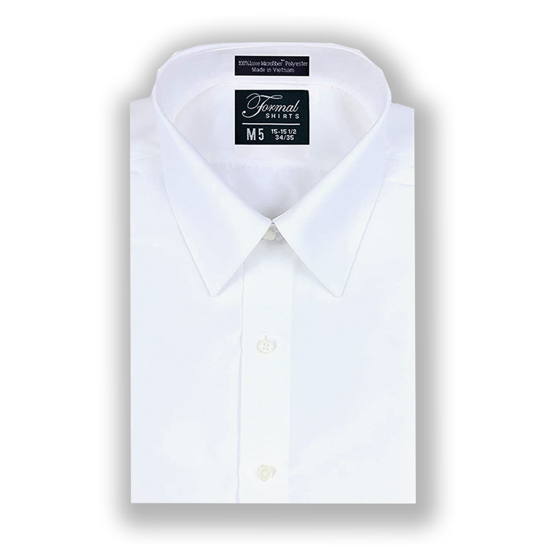 Plain Laydown Collar Dress Shirt