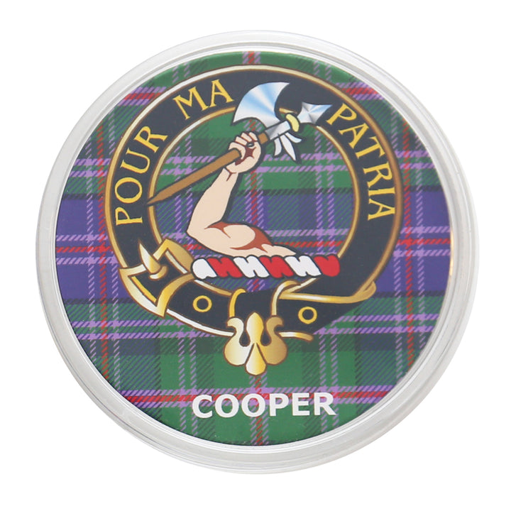 Plastic Clan Crest Drink Coaster - Cooper (Old Style)