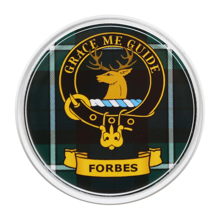 Plastic Clan Crest Drink Coaster - Forbes