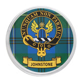 Plastic Clan Crest Drink Coaster - Johnstone