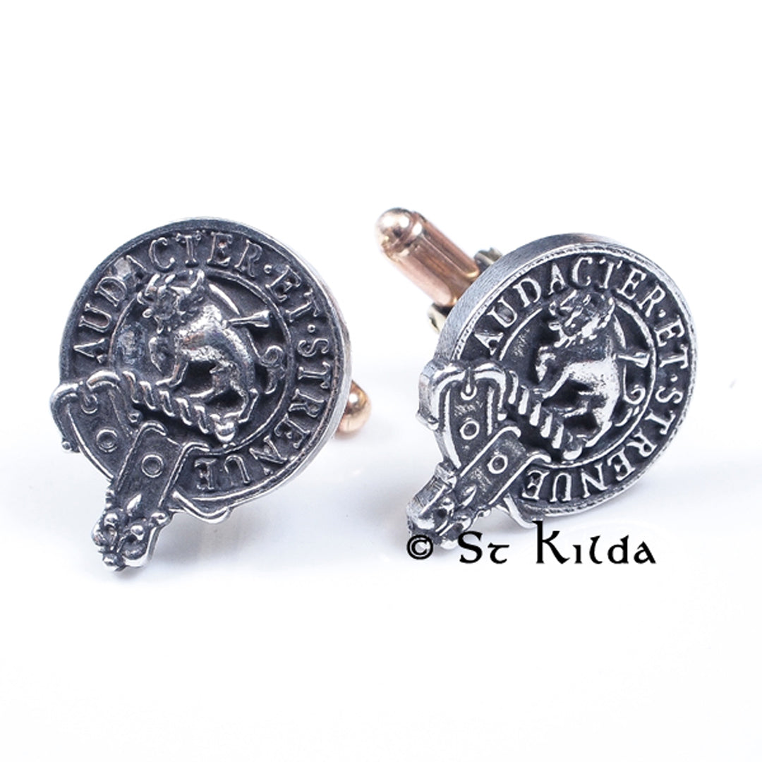 Clan Crest Cufflinks - Pollock Back