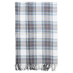 Poly Viscose Stewart Muted Blue Scarf Shawl