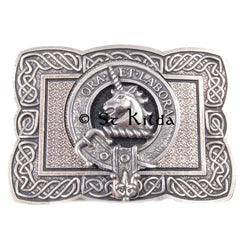 Clan Crest Belt Buckle - Ramsay