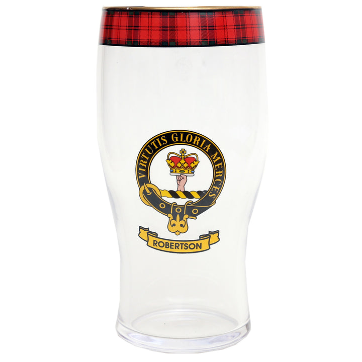 Clan Crest Beer Glass - Robertson