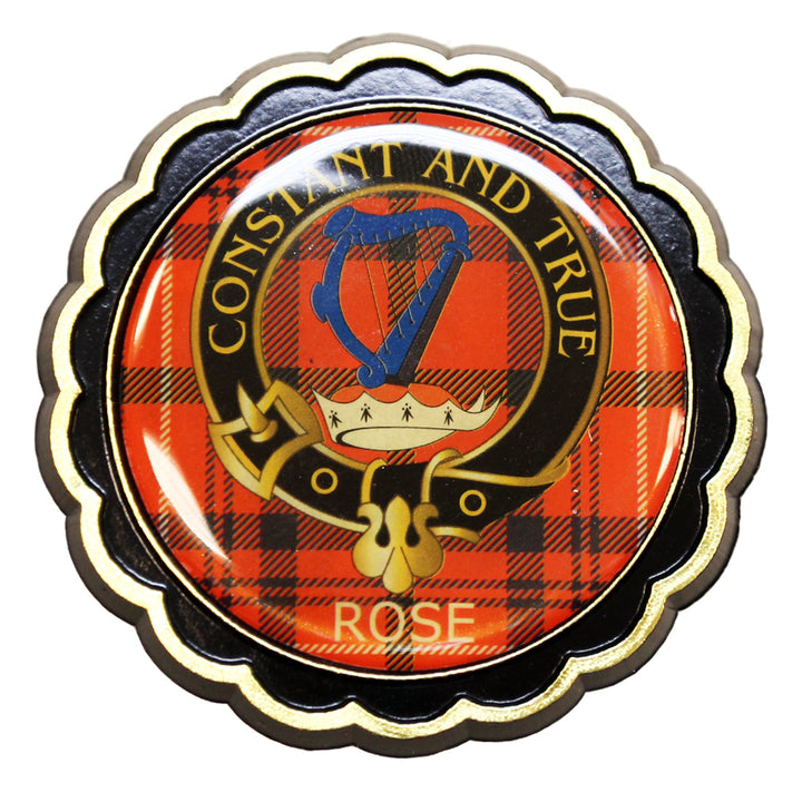 Clan Crest Fridge Magnet - Rose