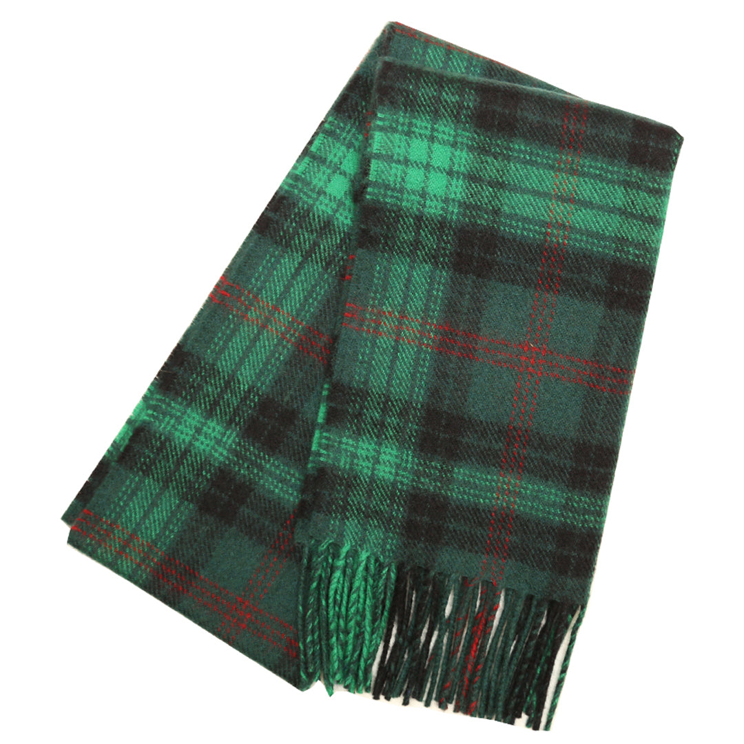 Lambswool Tartan Scarf - Ross Hunting Modern