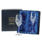 Royal Scot "Flower of Scotland" Large Wine Glasses (2)