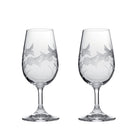Royal Scot "Flower of Scotland" Stemmed Whisky Glasses (2)