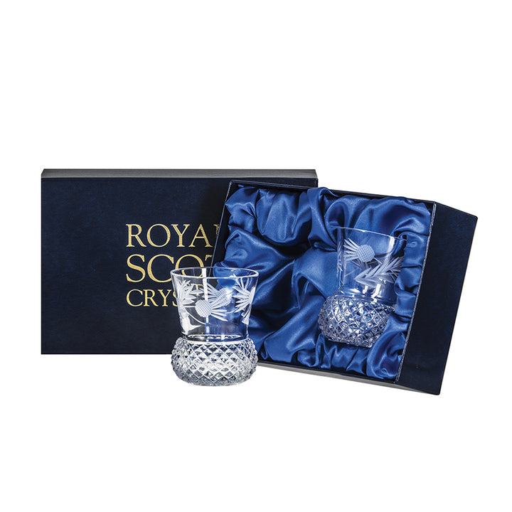 Royal Scot Thistle Shape Whisky Glasses (2)