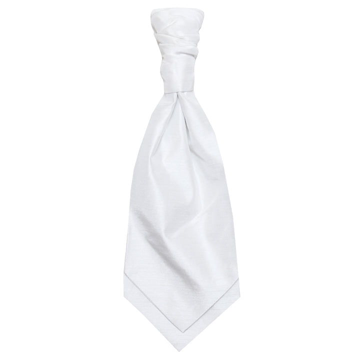 Ruched Tie - White