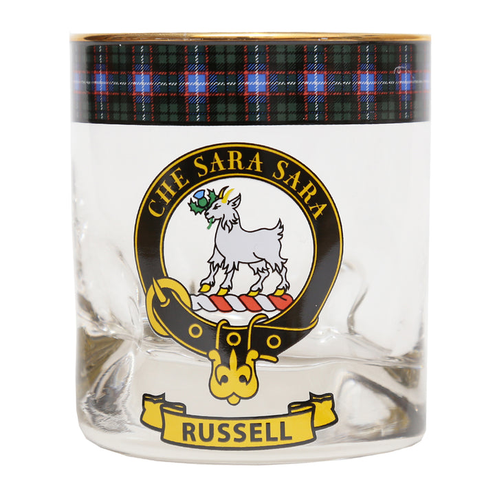 Clan Crest Whisky Glass - Russell