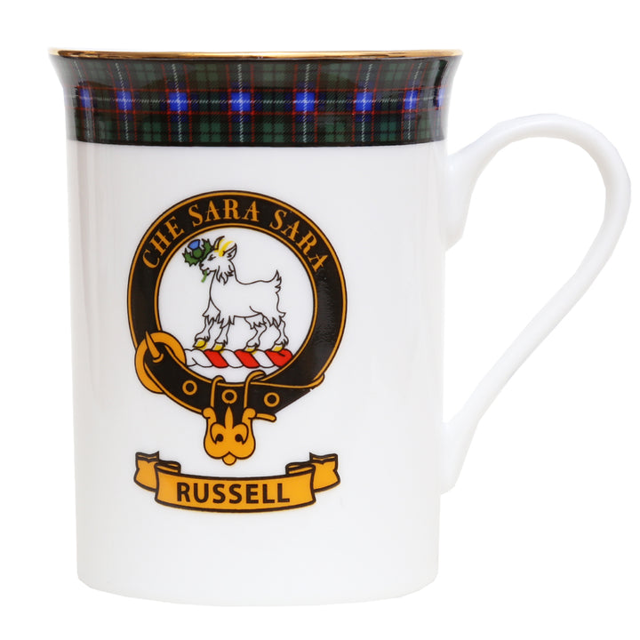 Clan Crest China Mug - Russell