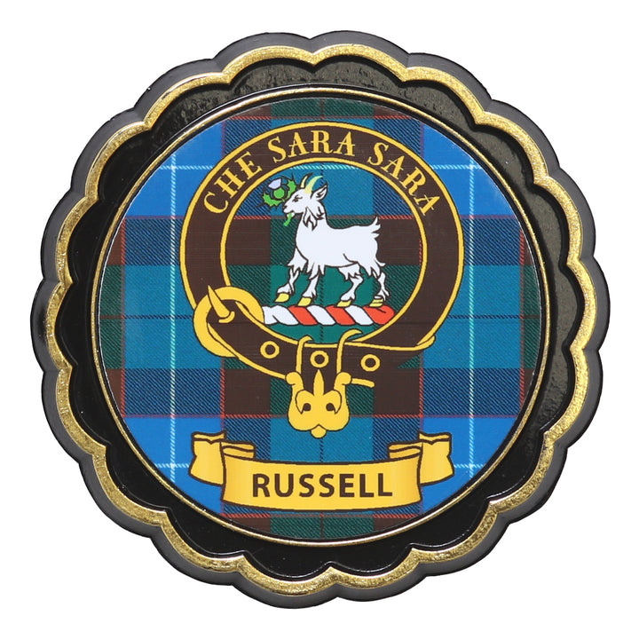 Clan Crest Fridge Magnet - Russell