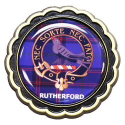 Clan Crest Fridge Magnet - Rutherford