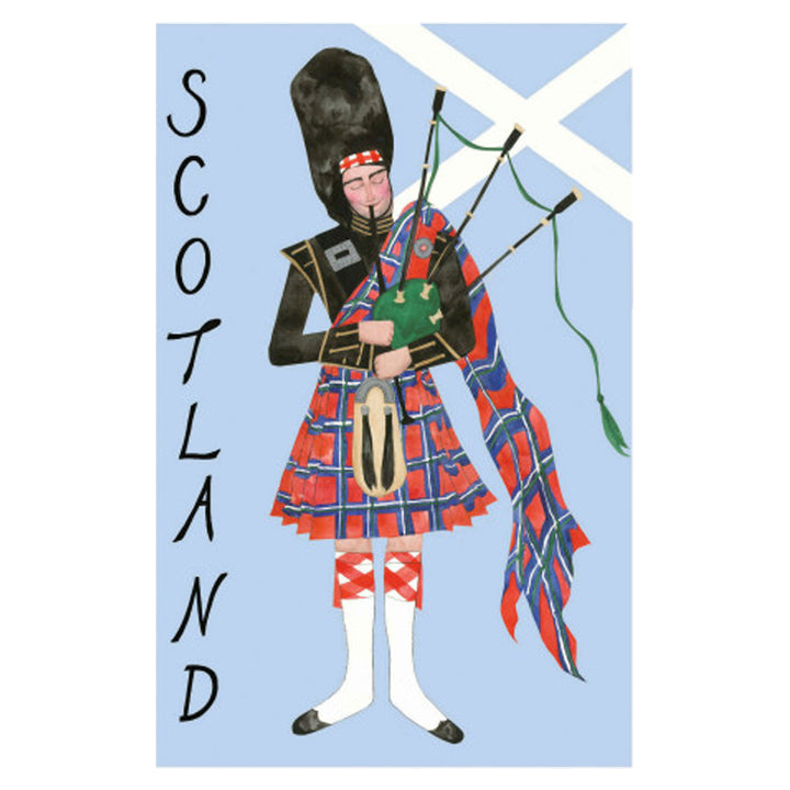 Scotland Piper Tea Towel