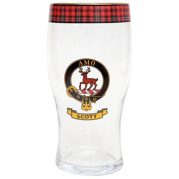 Clan Crest Beer Glass - Scott