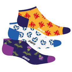 Scottish Ankle Socks 3 Pack