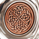 Scottish Quaich - Copper Celtic Knot 3.5" Close Up