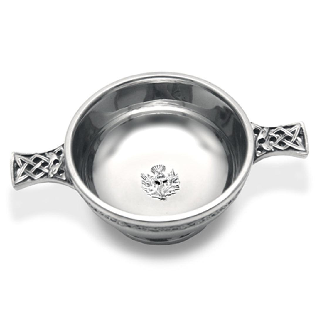Scottish Quaich - Thistle Inside