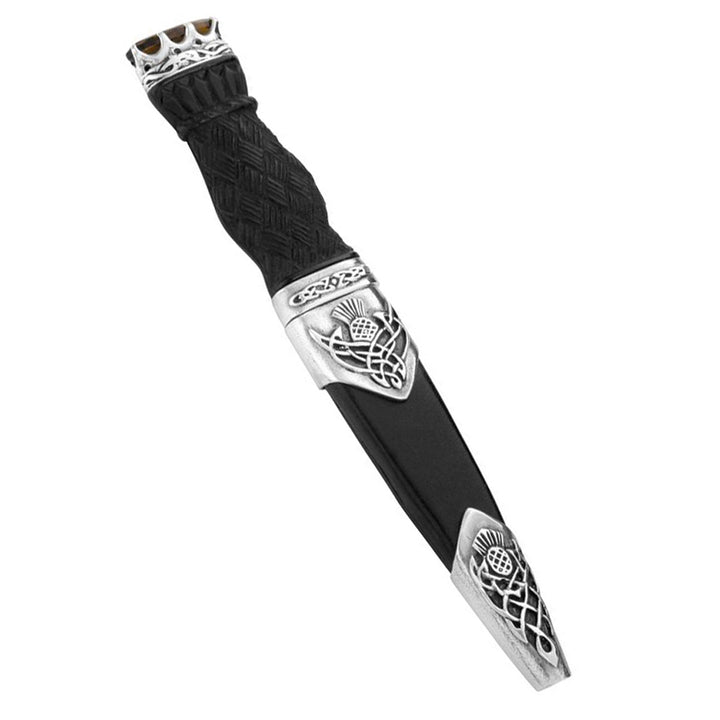 Sgian Dubh - Sterling Silver Thistle