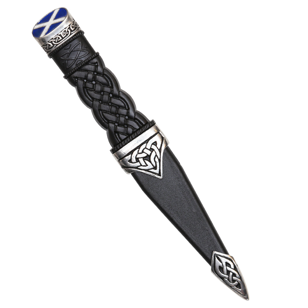 Sgian Dubh, Pewter Saltire Top
