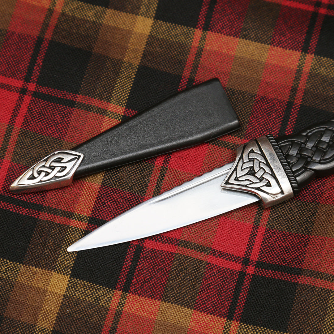 Sgian Dubh, Pewter Saltire Top Blade