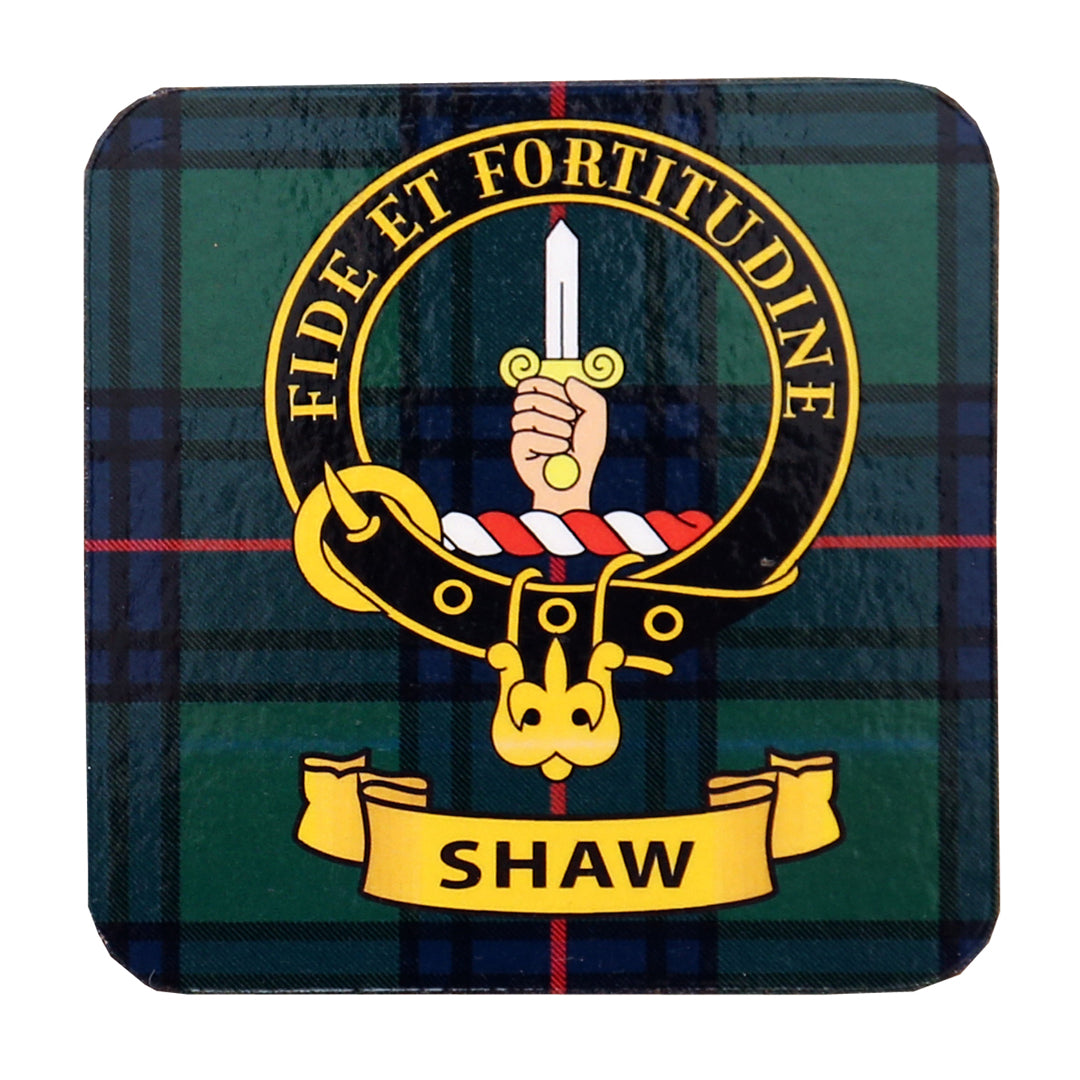 Clan Crest Drink Coaster - Shaw