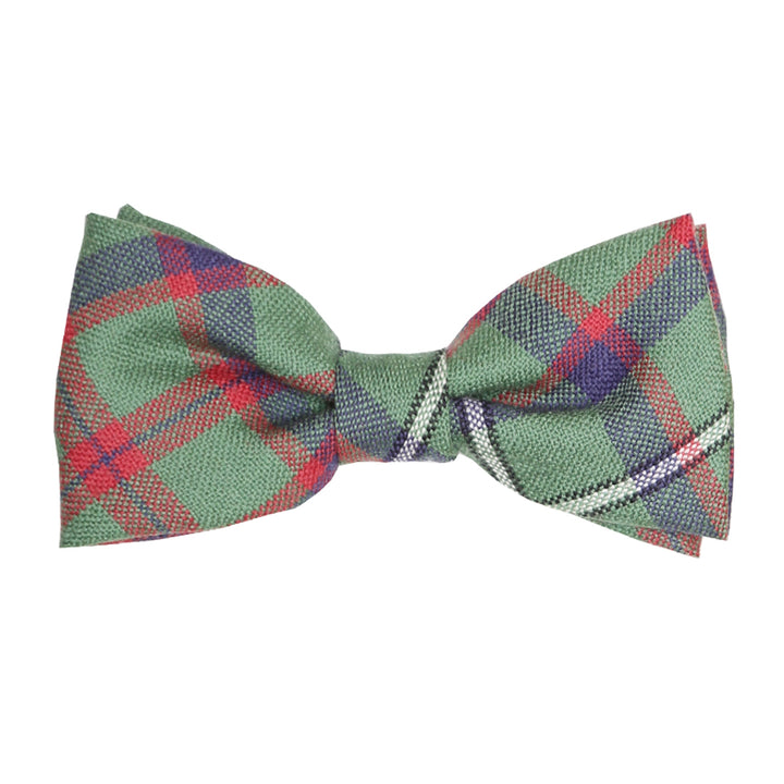 Men's Tartan Bow Tie - Shaw Green Modern