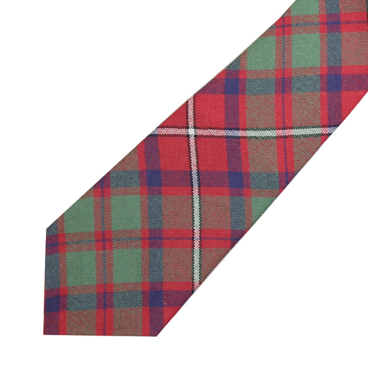 Men's Tartan Tie - Shaw Red Modern