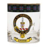 Clan Crest Whisky Glass - Shaw