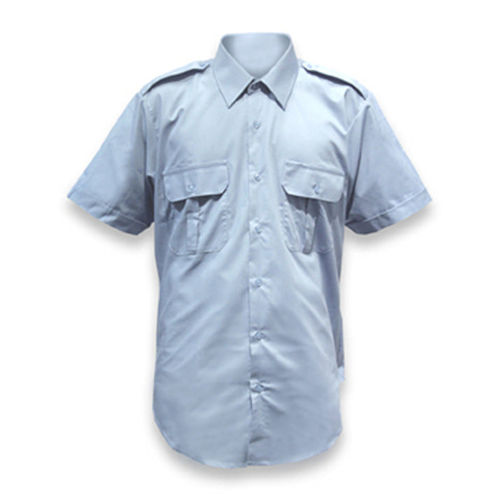 Short Sleeved Pipe Band Shirt (Blue)
