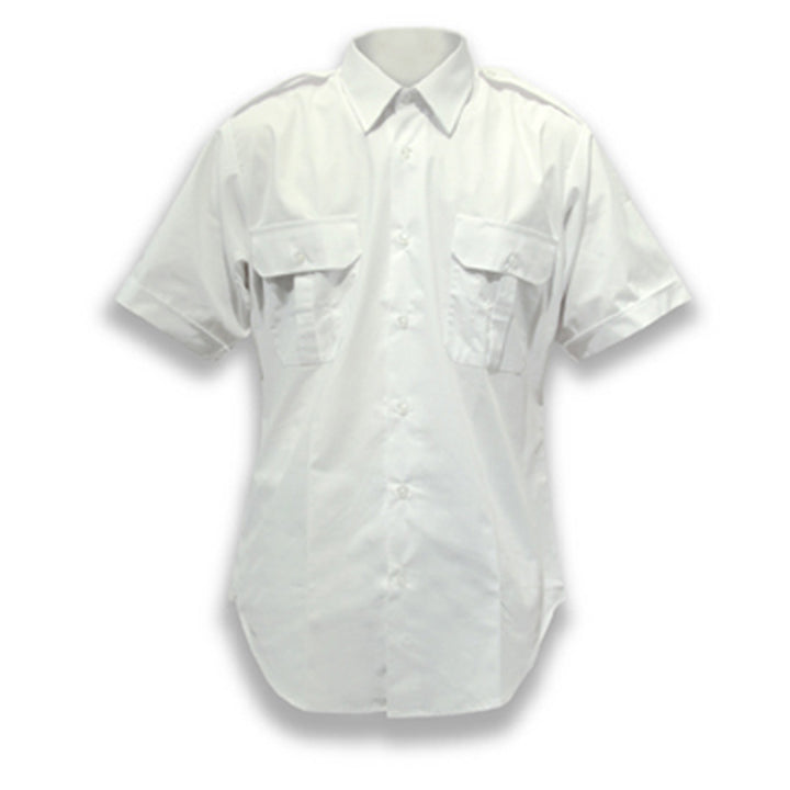 Short Sleeved Pipe Band Shirt (White)
