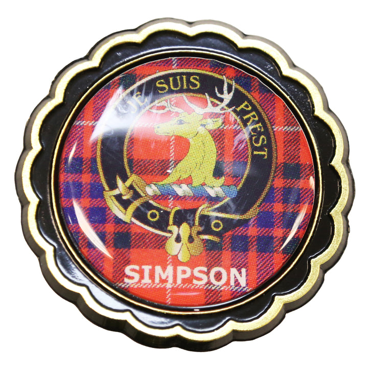 Clan Crest Fridge Magnet - Simpson
