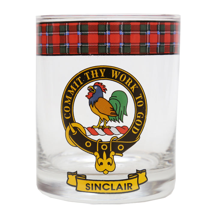 Clan Crest Whisky Glass - Sinclair