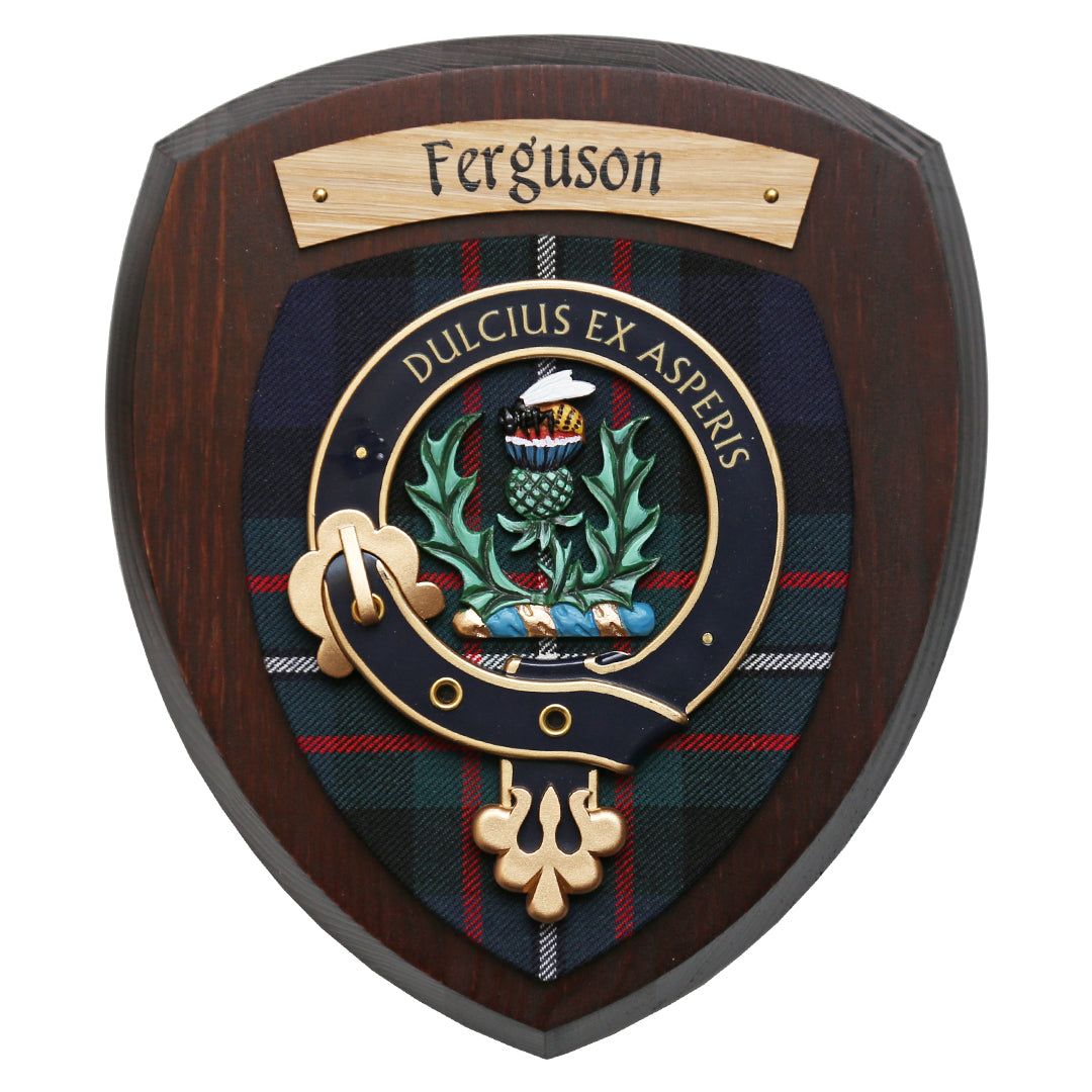 Small Ferguson Wall Plaque Dark Wood
