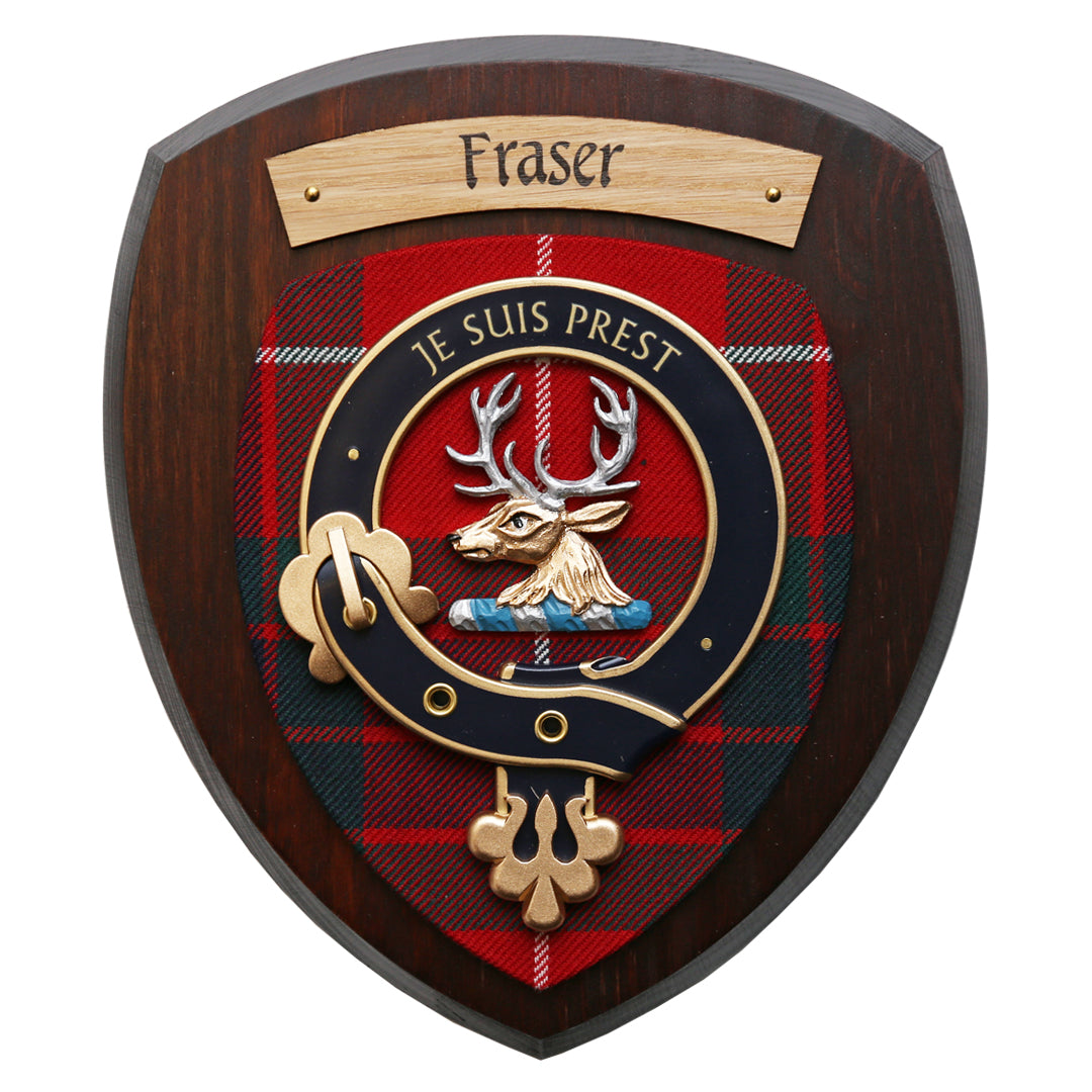Small Fraser Wall Plaque Dark Wood