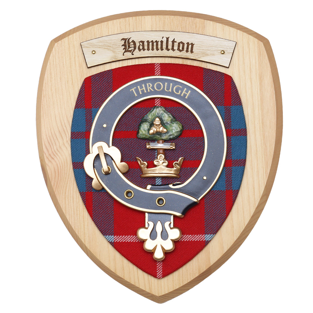 Small Hamilton Wall Plaque Light Wood