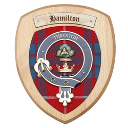 Small Hamilton Wall Plaque Light Wood