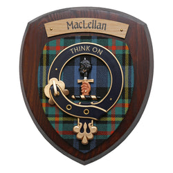Small MacLellan Wall Plaque Dark Wood