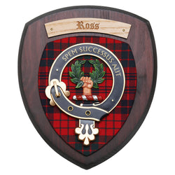 Small Ross Wall Plaque Dark Wood