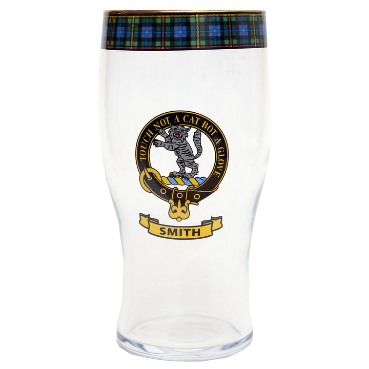 Clan Crest Beer Glass - Smith