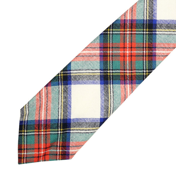 Men's Tartan Tie - Stewart Dress Ancient