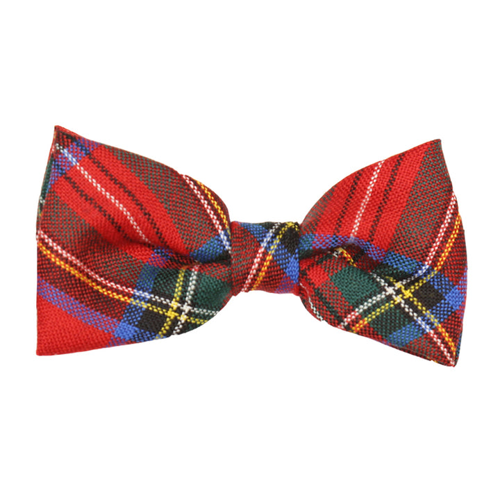 Men's Tartan Bow Tie - Stewart Royal Modern