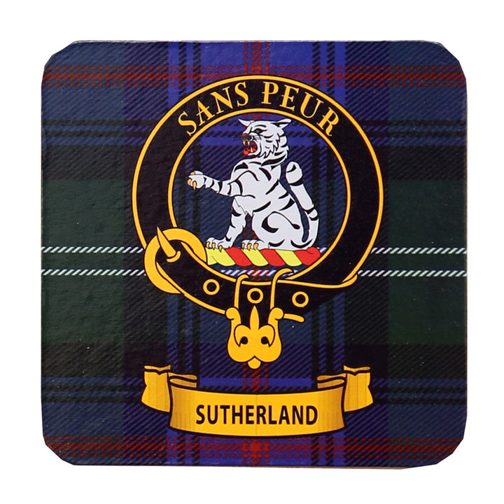 Clan Crest Drink Coaster - Sutherland