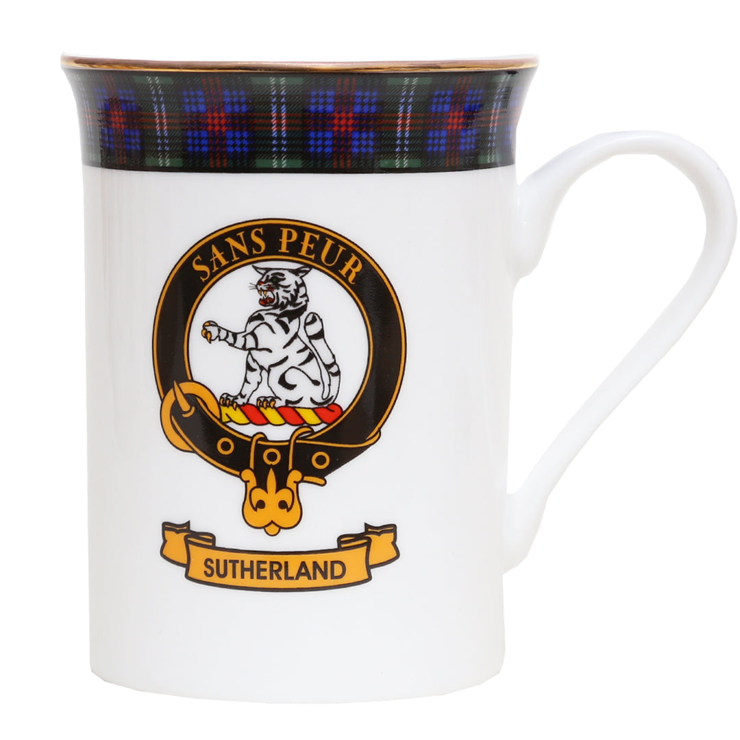 Clan Crest China Mug - Sutherland