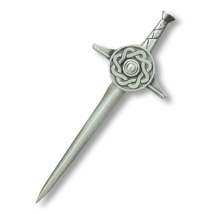 Sword and Shield Matte Kilt Pin